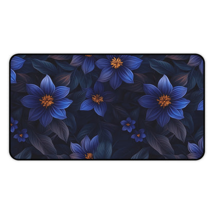Blue Floral Heaven Desk Pad