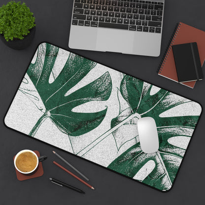 Monstera Leaf Green Desk Pad