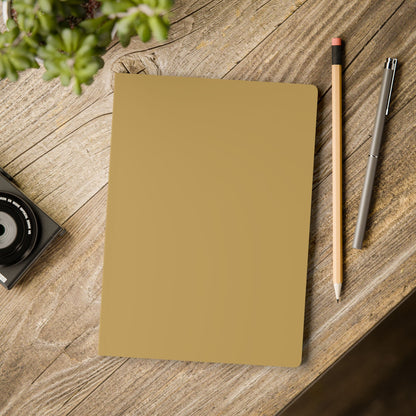 Muted Gold Color Coordinated Collection A5 Lined Journal