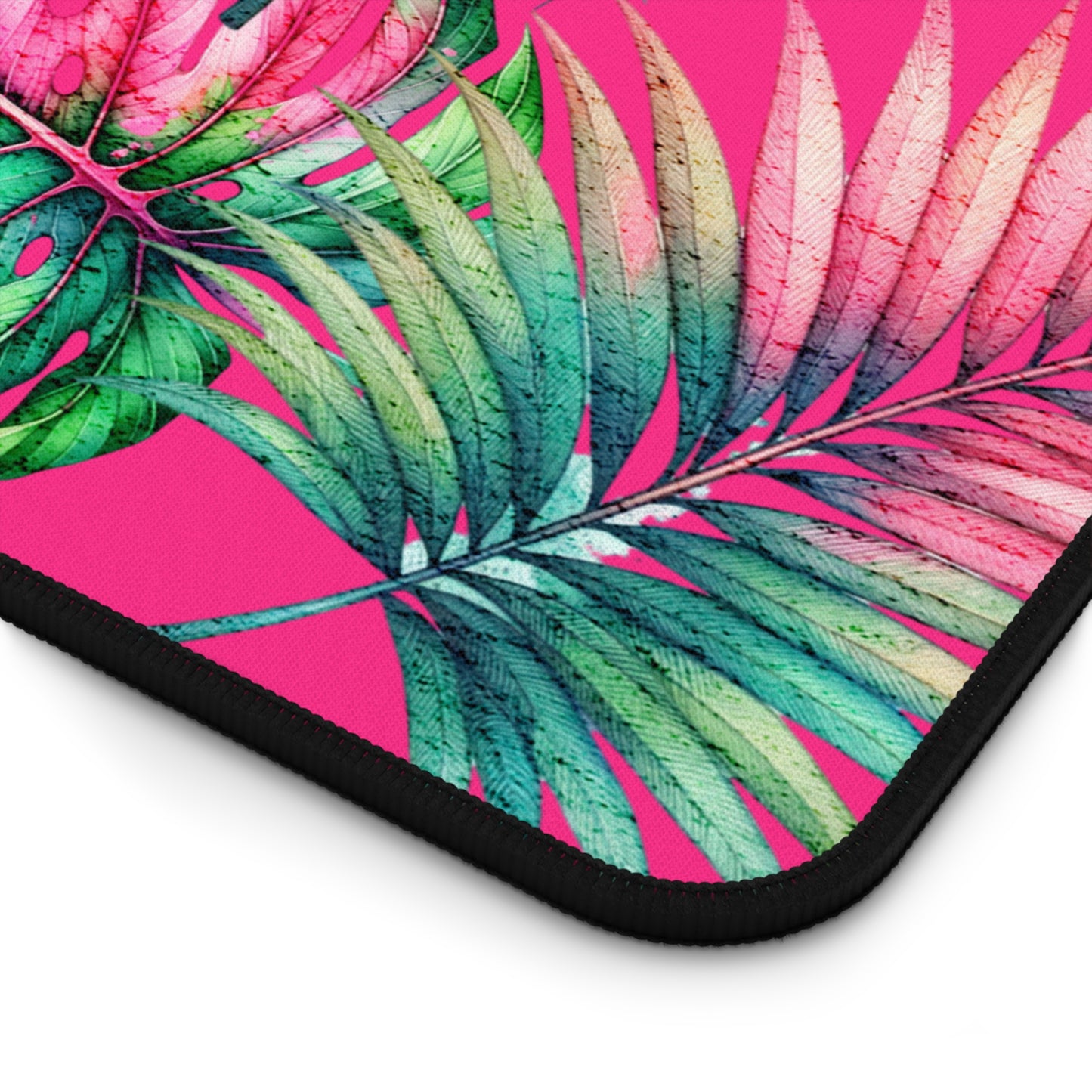 Tropical Vibes Desk Mat Tropical Leaves Desk Pad 12x18 12x22 16x32