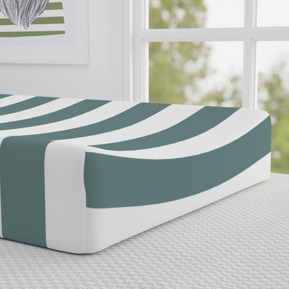 Dusty Blue Stripe Baby Changing Pad Cover Nursery Changing Pad Cover