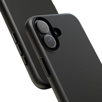 Black Tough Cell Phone Case Matte or Glossy Protective Case iPhone Samsung