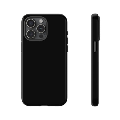 Black Tough Cell Phone Case Matte or Glossy Protective Case iPhone Samsung