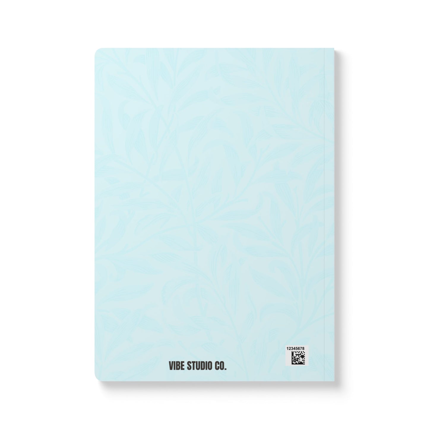 Ocean Blue Leaves A5 Lined Journal Minimal Botanical Notebook | Coordinated Collection