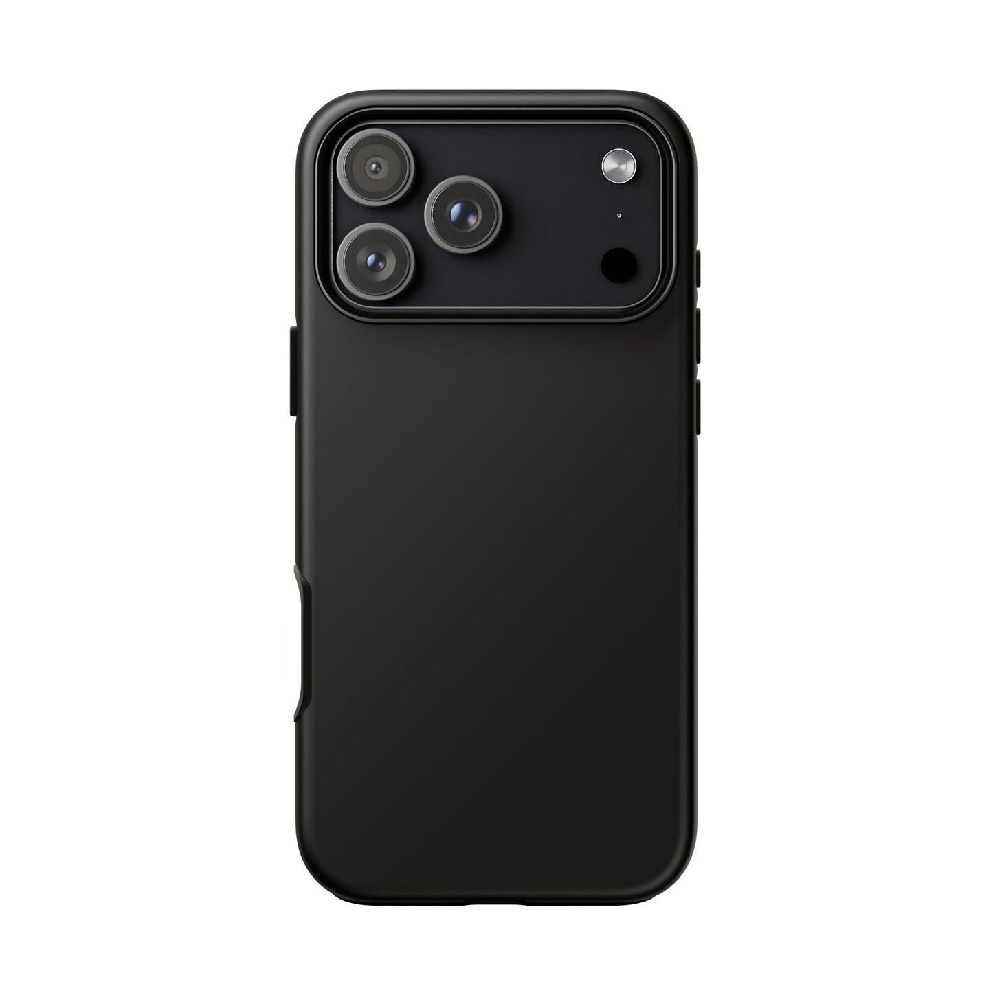 Black Tough Cell Phone Case Matte or Glossy Protective Case iPhone Samsung