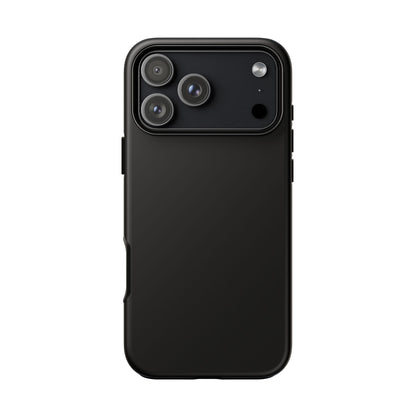 Black Tough Cell Phone Case Matte or Glossy Protective Case iPhone Samsung