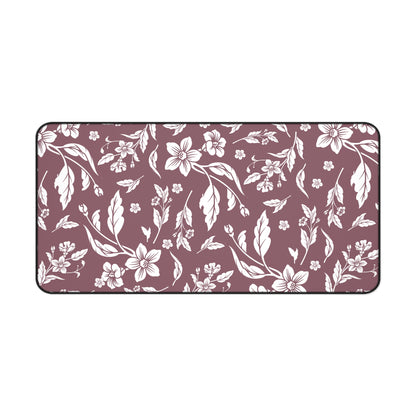 Mauve Floral Desk Pad (12x18, 12x22 or 16x32)