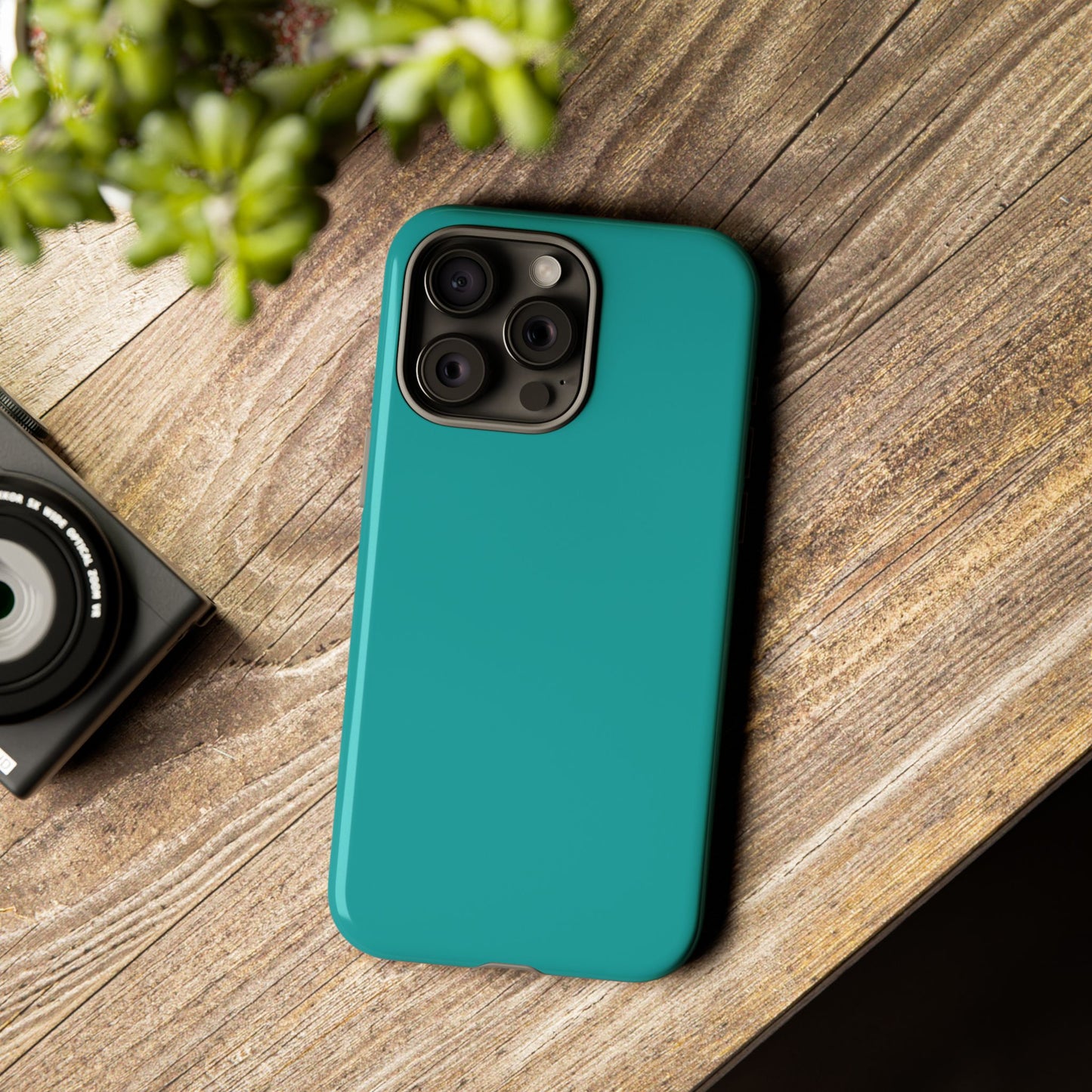Deep Aqua Tough Cell Phone Case Matte or Glossy Protective Case iPhone Samsung