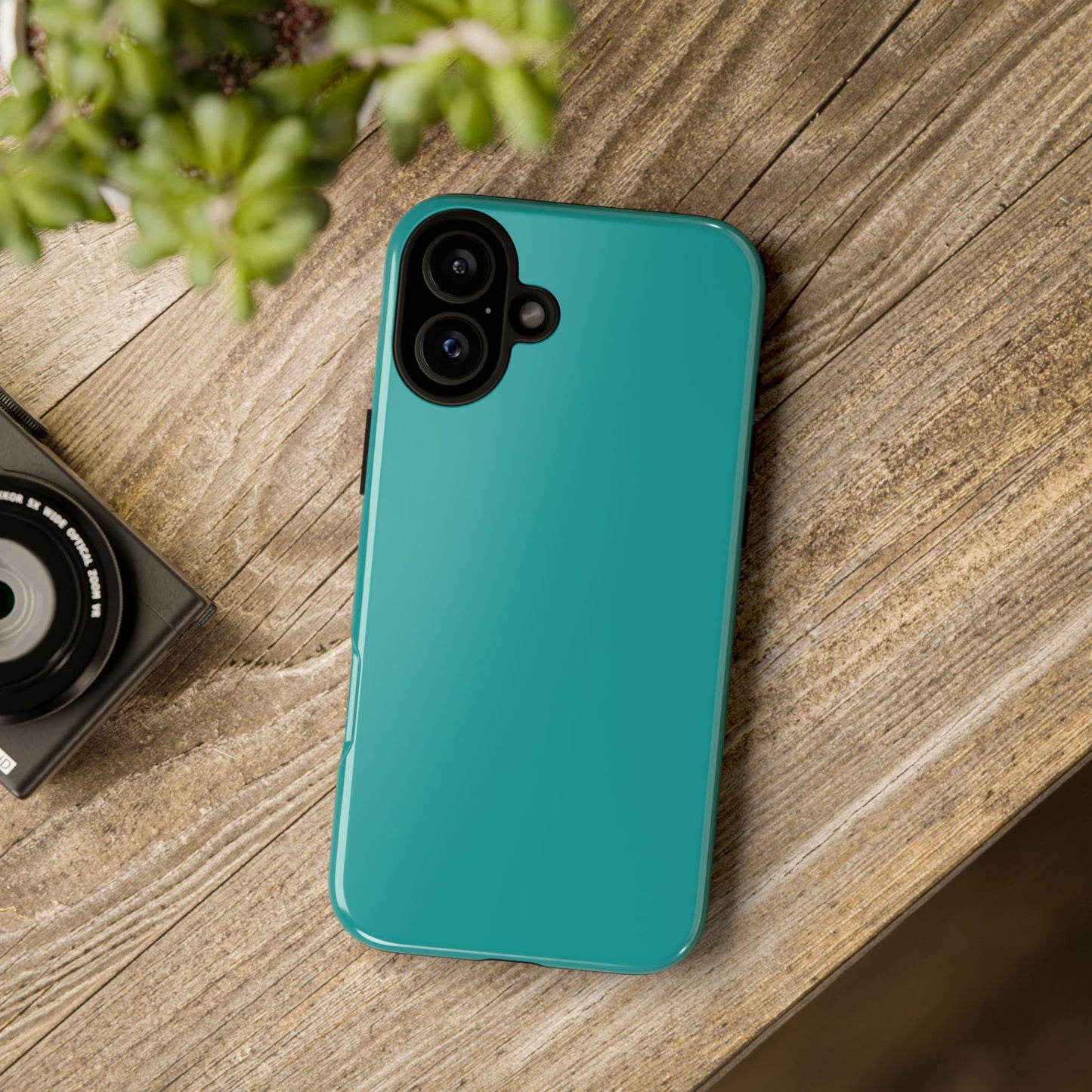 Deep Aqua Tough Cell Phone Case Matte or Glossy Protective Case iPhone Samsung