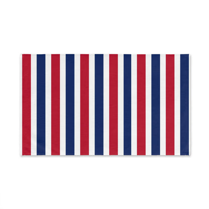 Red, White and Blue Stripe Hand Towel Patriotic Bathroom Hand Towel
