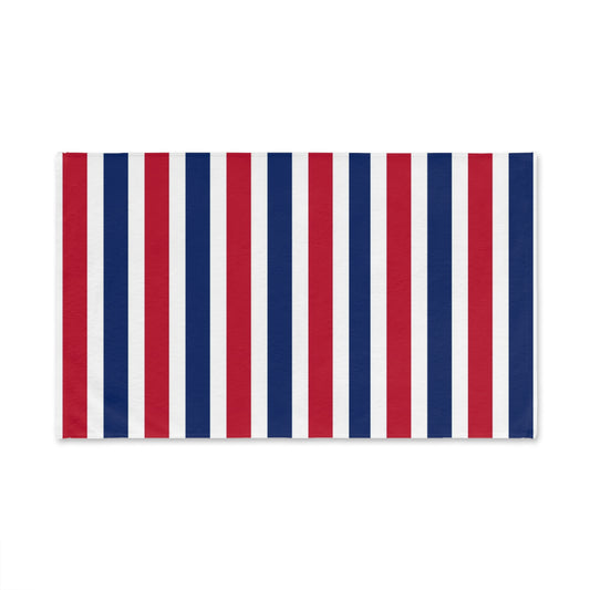 Red, White and Blue Stripe Hand Towel Patriotic Bathroom Hand Towel