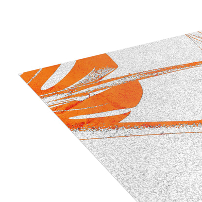 Monstera Leaf Tangerine Postcards