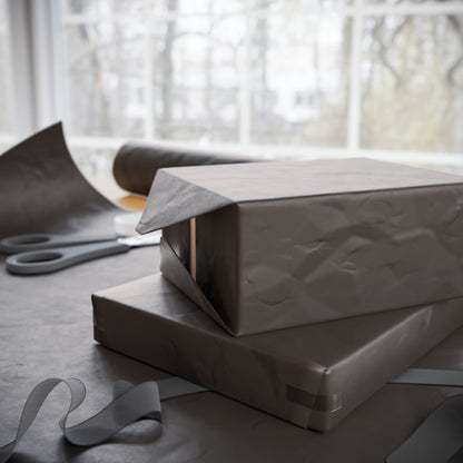 Muted Charcoal Wrapping Paper Matte or Glossy Gift Wrap 3 Sizes Fine Art Paper