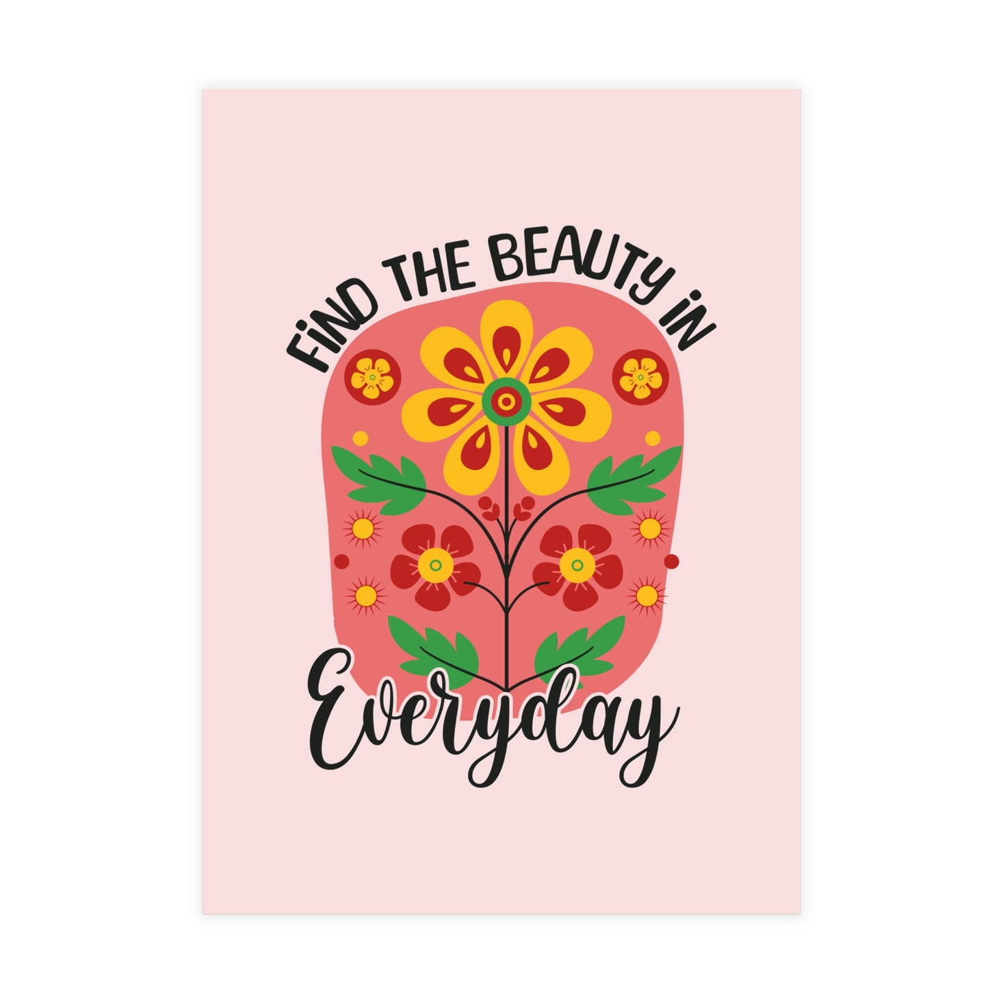 Find the Beauty Postcards Inspirational Floral Postcard Set