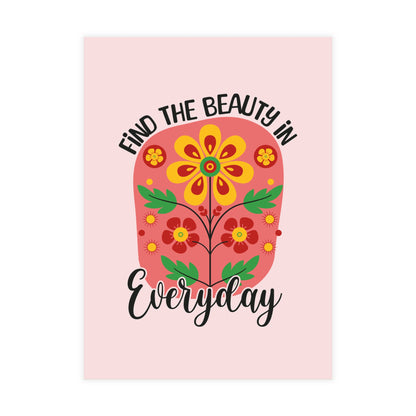 Find the Beauty Postcards Inspirational Floral Postcard Set