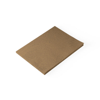 Saddle Tan Floral Weave Sticky Notes Botanical Floral Post It Notes (7 Sizes)
