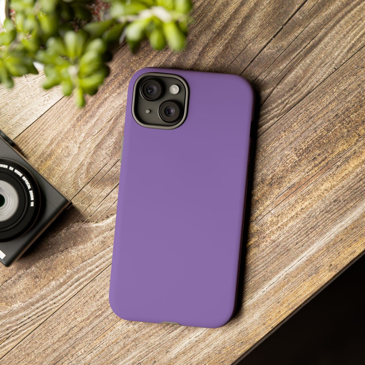 Purple Tough Cell Phone Case Matte or Glossy Protective Case iPhone Samsung