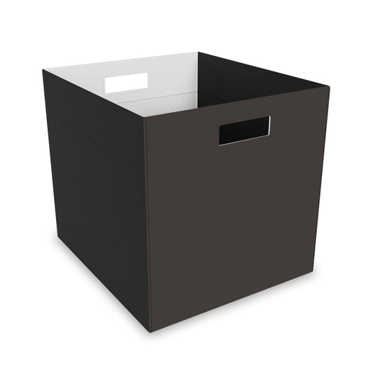 Muted Charcoal Felt Storage Box Foldable Organizer Bin Home Storage Basket