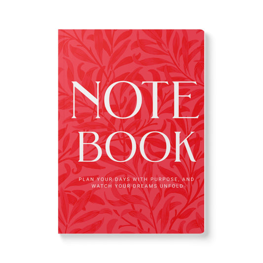 First Love Leaves A5 Lined Journal Minimal Botanical Notebook | Coordinated Collection