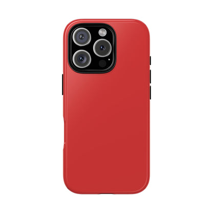 True Red Tough Cell Phone Case Matte or Glossy Protective Case iPhone Samsung