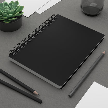 Black Spiral Lined Notebook 150 Page Journal | Coordinated Collection