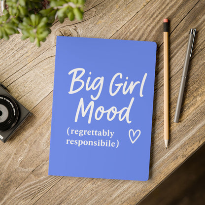 Periwinkle Big Girl Mood A5 Lined Journal