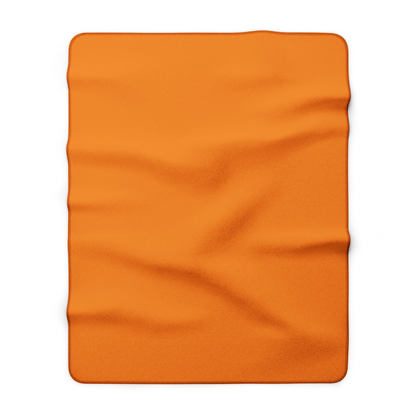 Tangerine Sherpa Fleece Blanket Cozy Plush Throw 3 Sizes Soft Warm Blanket