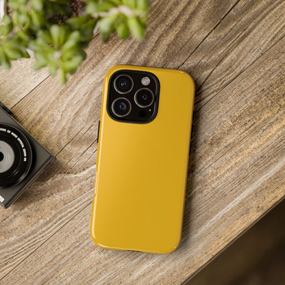 Honey Yellow Tough Cell Phone Case Matte or Glossy Protective Case iPhone Samsung