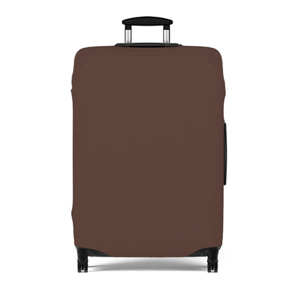 Chocolate Brown Luggage Cover Travel Suitcase Cover Protective Stretch Cover