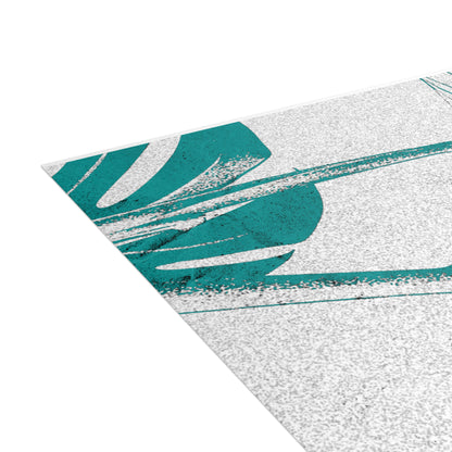Monstera Leaf Deep Aqua Postcards