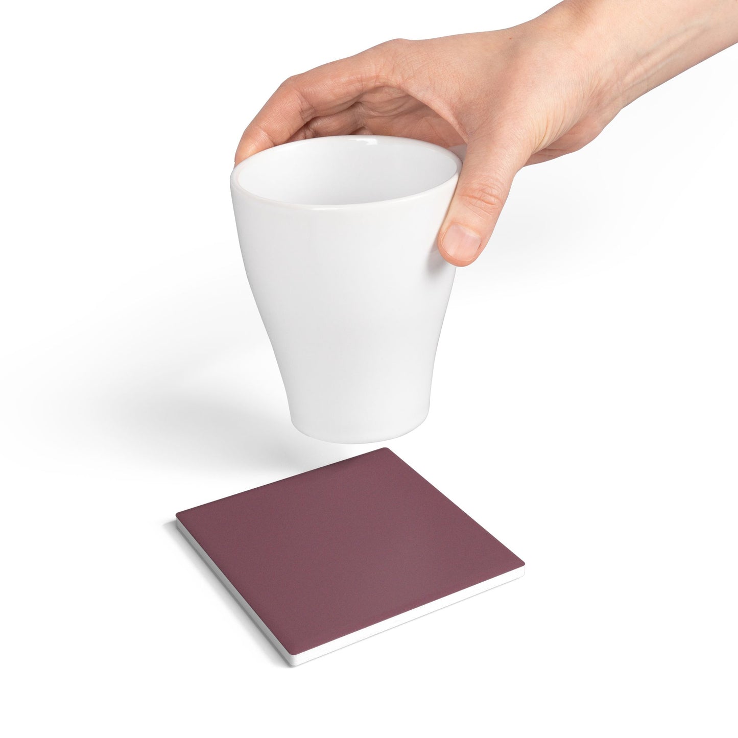 Mauve Ceramic Coaster Round or Square | Coordinated Collection