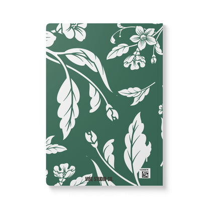 Leaf Green Floral A5 Lined Journal Coordinated Collection