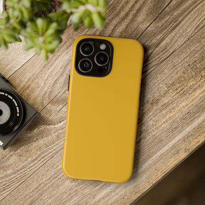 Honey Yellow Tough Cell Phone Case Matte or Glossy Protective Case iPhone Samsung