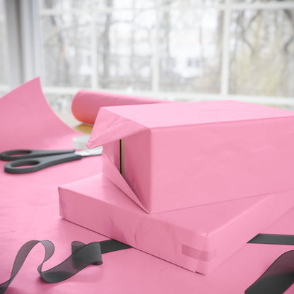 Light Pink Wrapping Paper Matte or Glossy Gift Wrap 3 Sizes Fine Art Paper