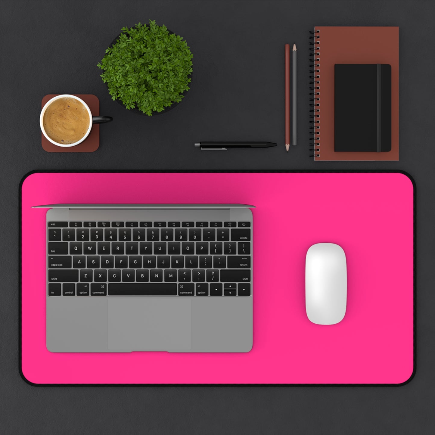 Pink Desk Mat Color Coordinated Collection (12x18, 12x22, 16x32)