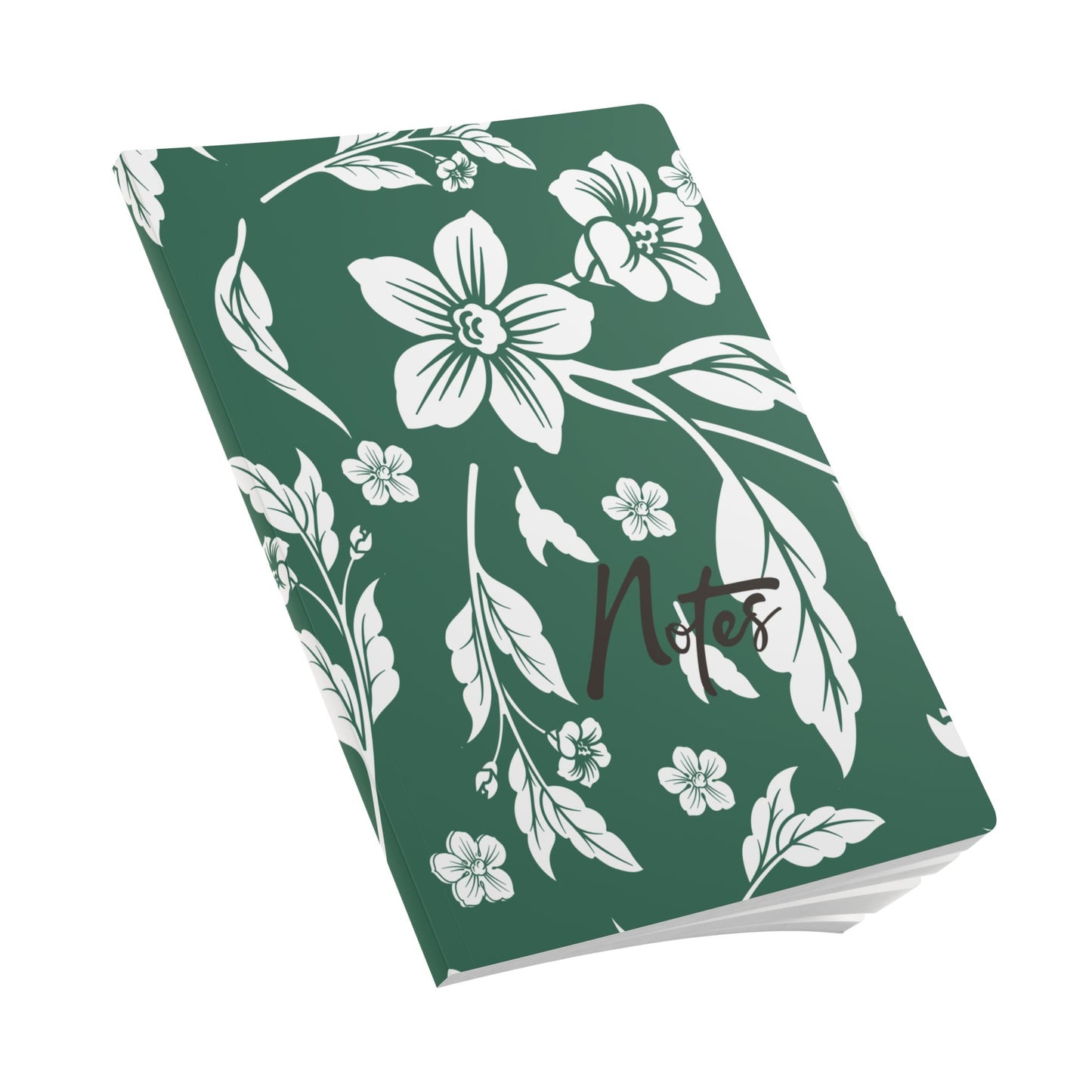 Leaf Green Floral A5 Lined Journal Coordinated Collection