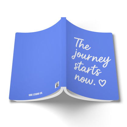 Periwinkle The Journey Starts Now A5 Lined Journal