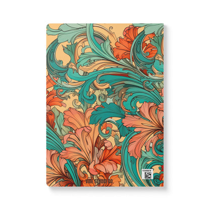 Coral Flourish A5 Lined Journal | Coordinated Collection