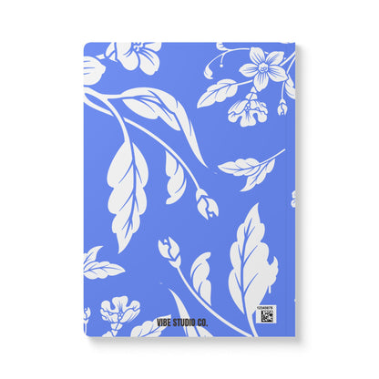 Periwinkle Floral A5 Lined Journal Coordinated Collection