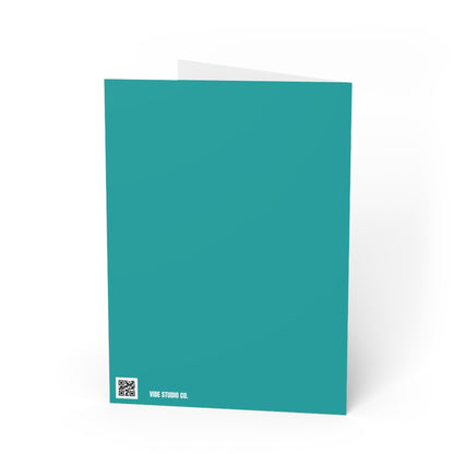 Deep Aqua Note Card Color Coordinated Collection
