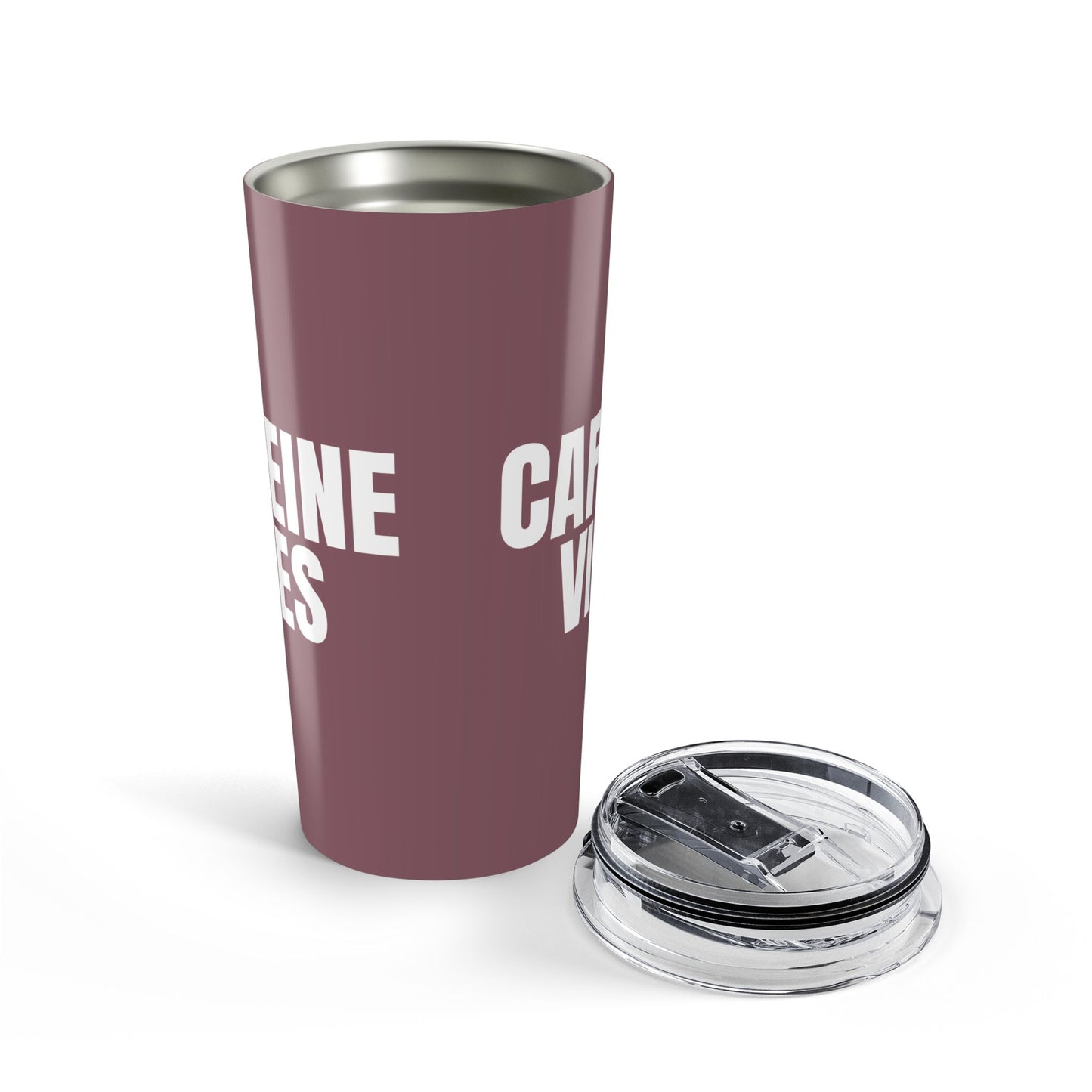 Mauve Caffeine Vibes 20oz Stainless Steel Tumbler | Color Coordinated Collection
