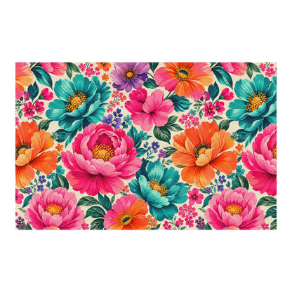 Dreamy Floral Area Rug 35 x 55 Floral Rectangle Rug