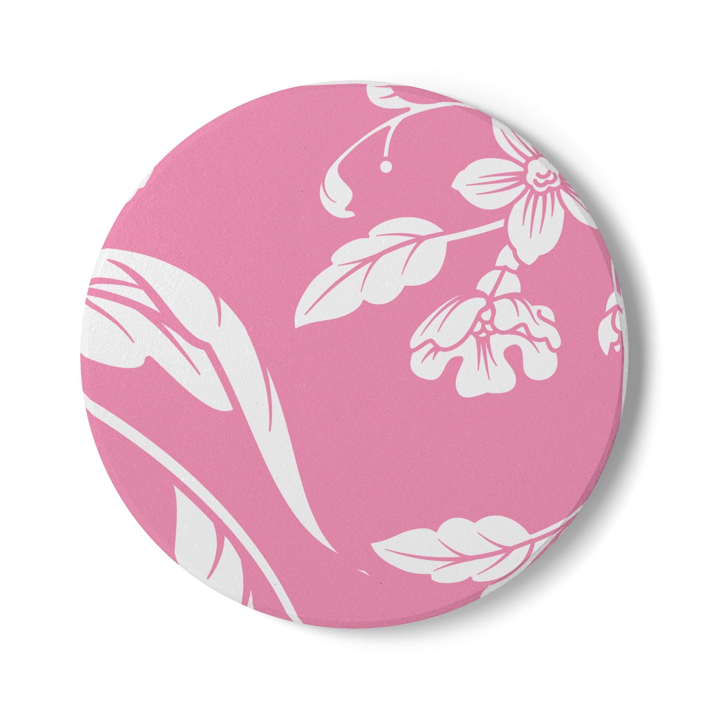Light Pink Floral Ceramic Coaster Coordinated Collection