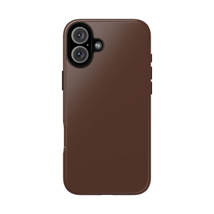 Chocolate Brown Tough Cell Phone Case Matte or Glossy Protective Case iPhone Samsung
