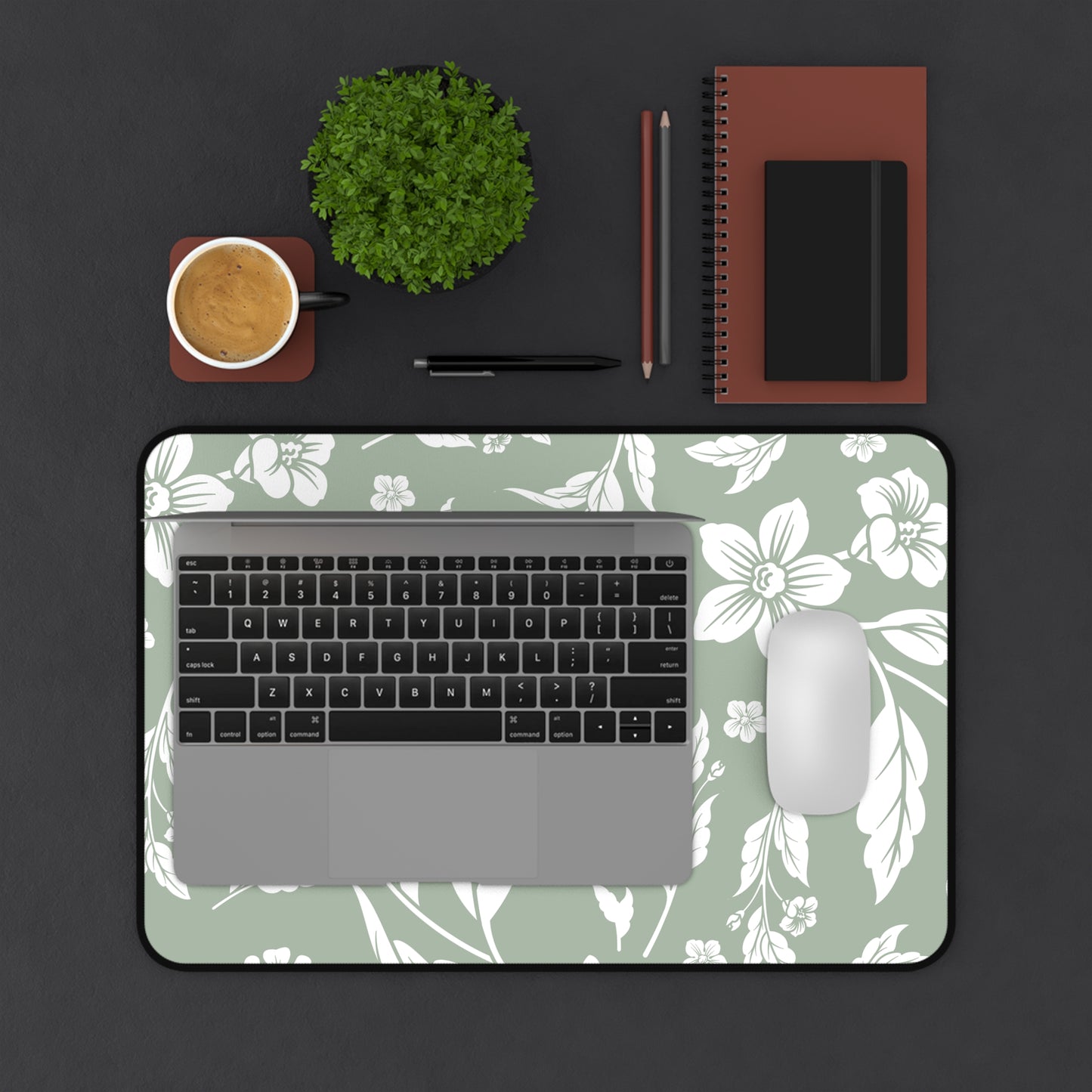Sage Floral Desk Pad (12x18, 12x22 or 16x32)