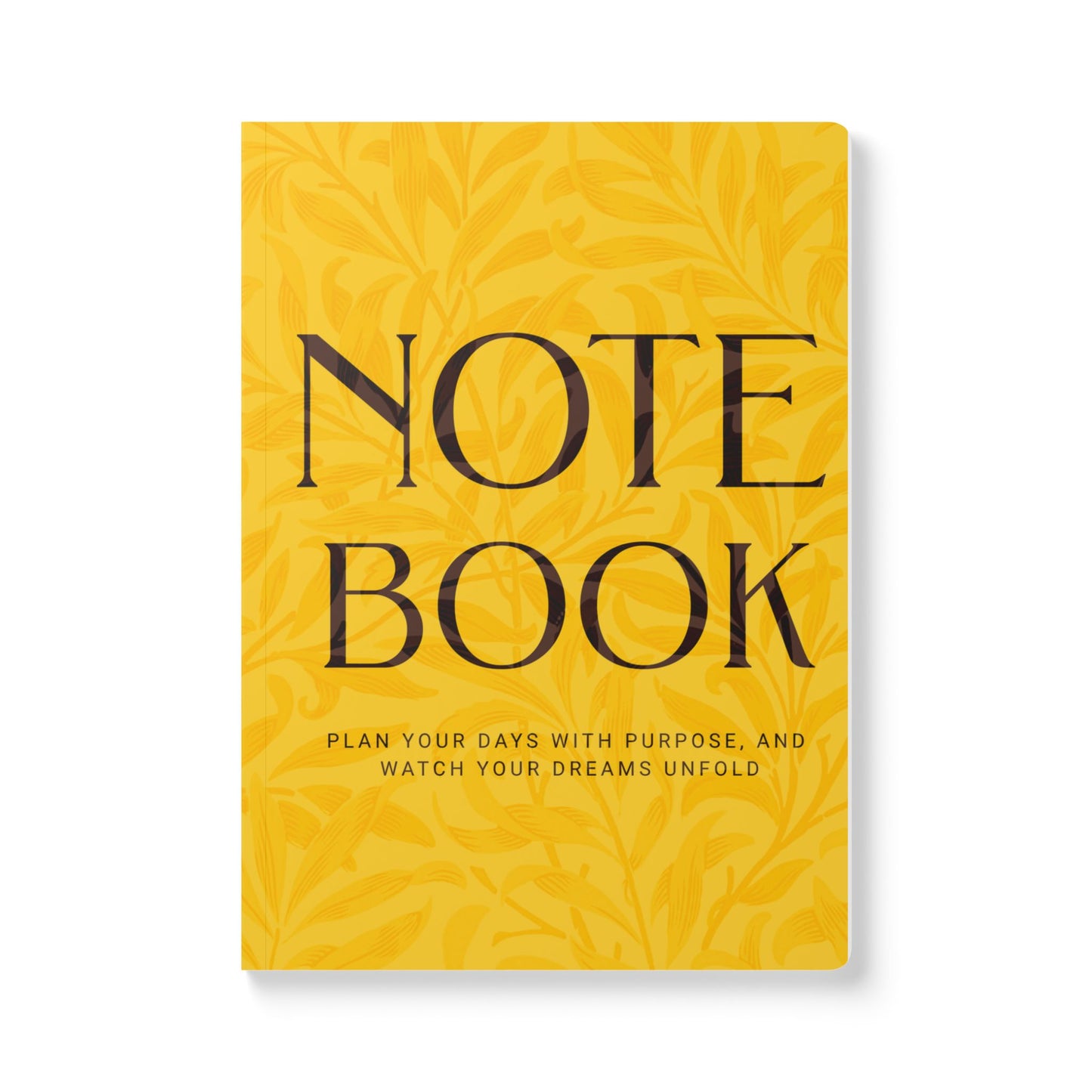Mango Dreams Leaves A5 Lined Journal Minimal Botanical Notebook | Coordinated Collection