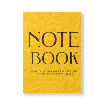 Mango Dreams Leaves A5 Lined Journal Minimal Botanical Notebook | Coordinated Collection