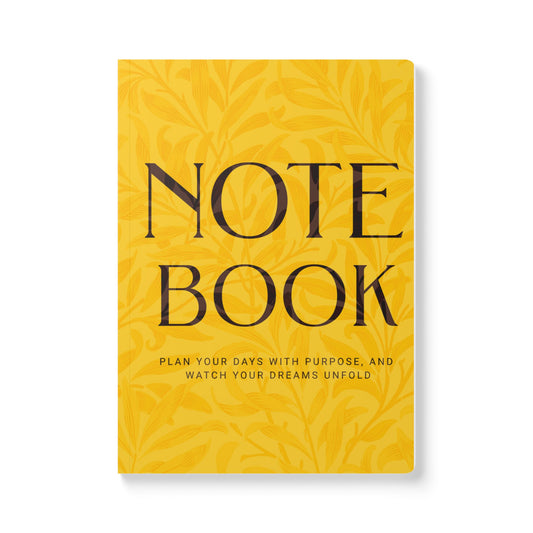 Mango Dreams Leaves A5 Lined Journal Minimal Botanical Notebook | Coordinated Collection