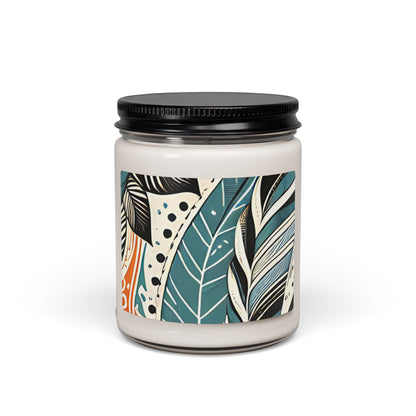 Botanical Leaves 9 oz Candle Botanical Leaf Soy Candle