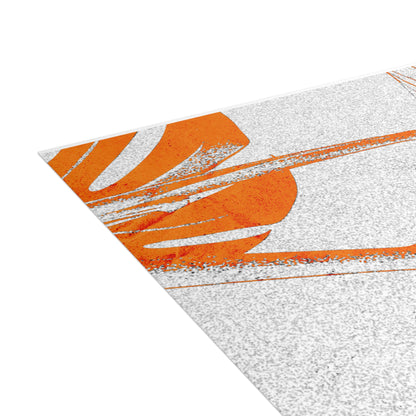 Monstera Leaf Tangerine Postcards